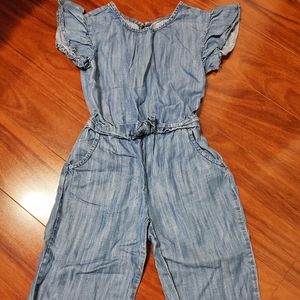 Girls Denim Romper